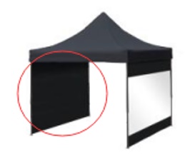 Seitenwand zu HI002960 3x3m