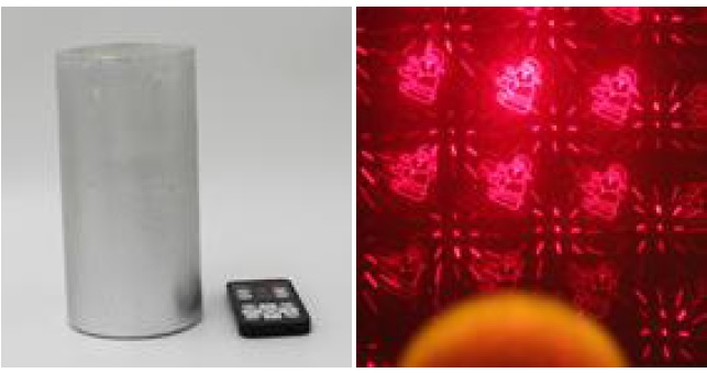 Flammenlose LED Kerze mit Lasermotiv