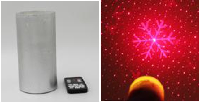 Flammenlose LED Kerze mit Lasermotiv