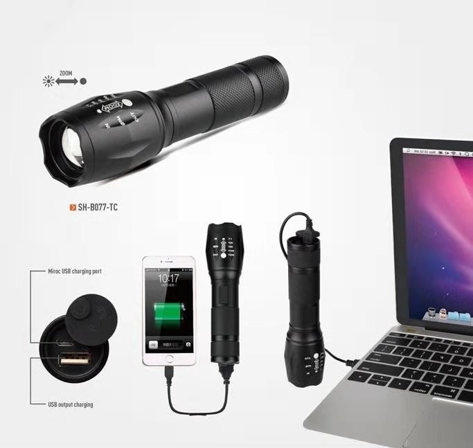 Taschenlampe mit Powerbank-Funktion