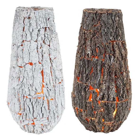 LED-Gartendeko aus Holz