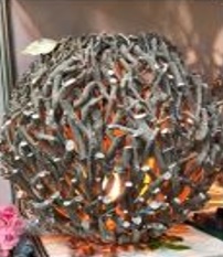 LED-Gartendeko aus Holz