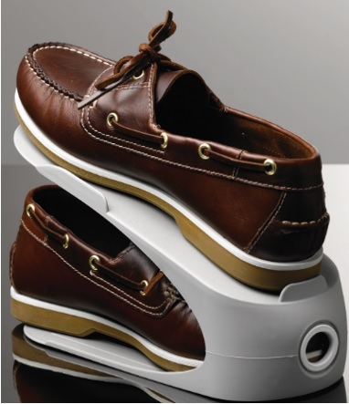 Schuhstapelhilfe aus Kunststoff als 6er Set