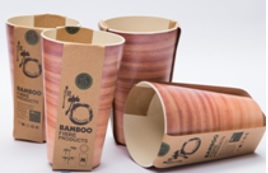 Becher aus Bambusfaser