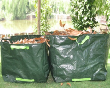 Gartenabfallsäcke 3er-Set, rechteckig