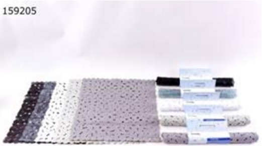 Badematte aus PVC, einfarbig