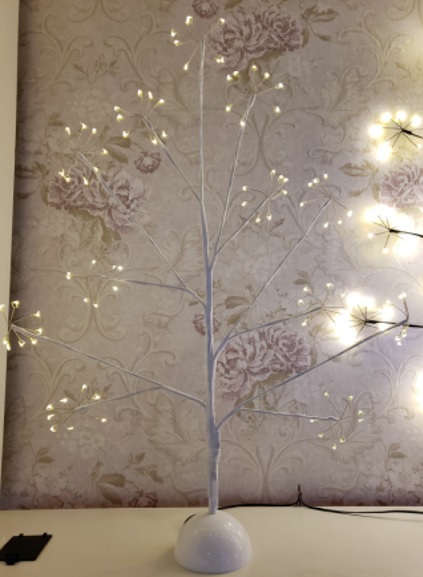 2D LED Baum mit 72 warm weißen LED