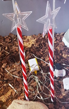 4er Set LED Gartenstecker ca. 60 cm