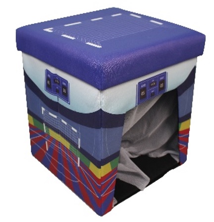 Hocker mit Aufbewahrungsfach für Kinder