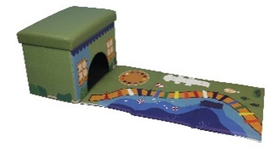 Hocker mit Aufbewahrungsfach für Kinder