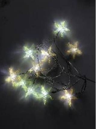 Lichterkette mit 10 Warm weißen LED