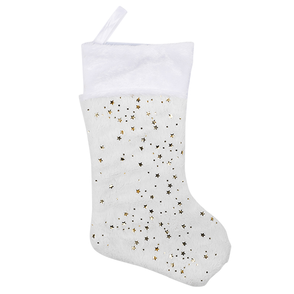 Nikolaus- / Weihnachtsstrumpf aus Plüsch