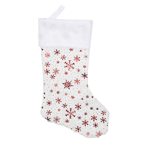 Nikolaus- / Weihnachtsstrumpf aus Plüsch