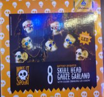 LED Lichterkette Schädel