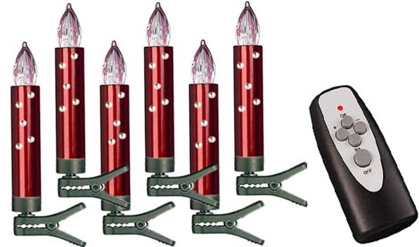 15 kabellose Mini-Weihnachtskerzen