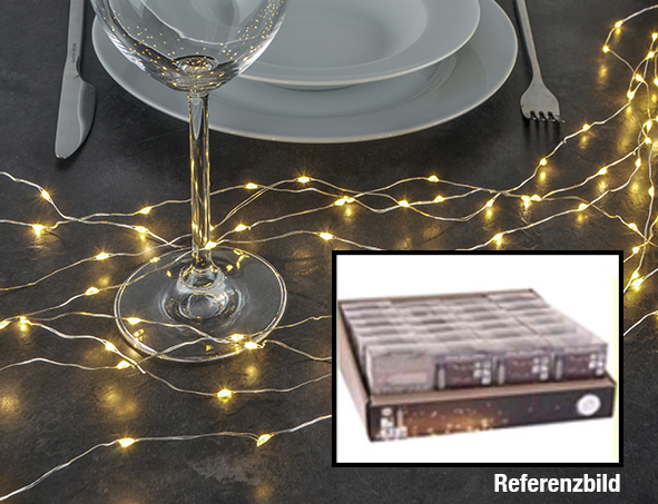 Lichtervorhang mit 80 warm weißen LEDs