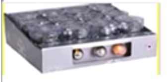 Lichterkette mit 10 silbernen Bällen