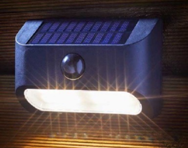 LED Solar Wandleuchte mit Bewegungssensor