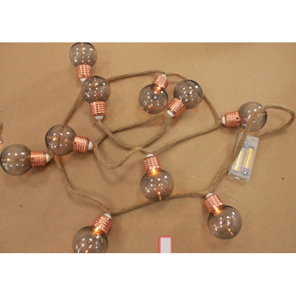 Seil Lichterkette mit Glühbirnen