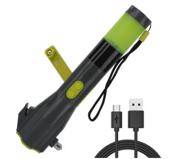 LED Taschenlampe mit Kurbel zum Aufladen