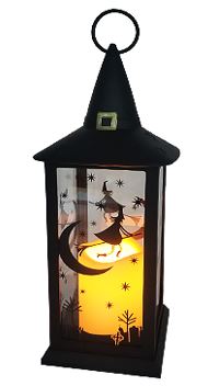 Halloween-Laterne mit LED Kerze