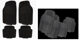 Kunststoff-Fußmatten 4er Set