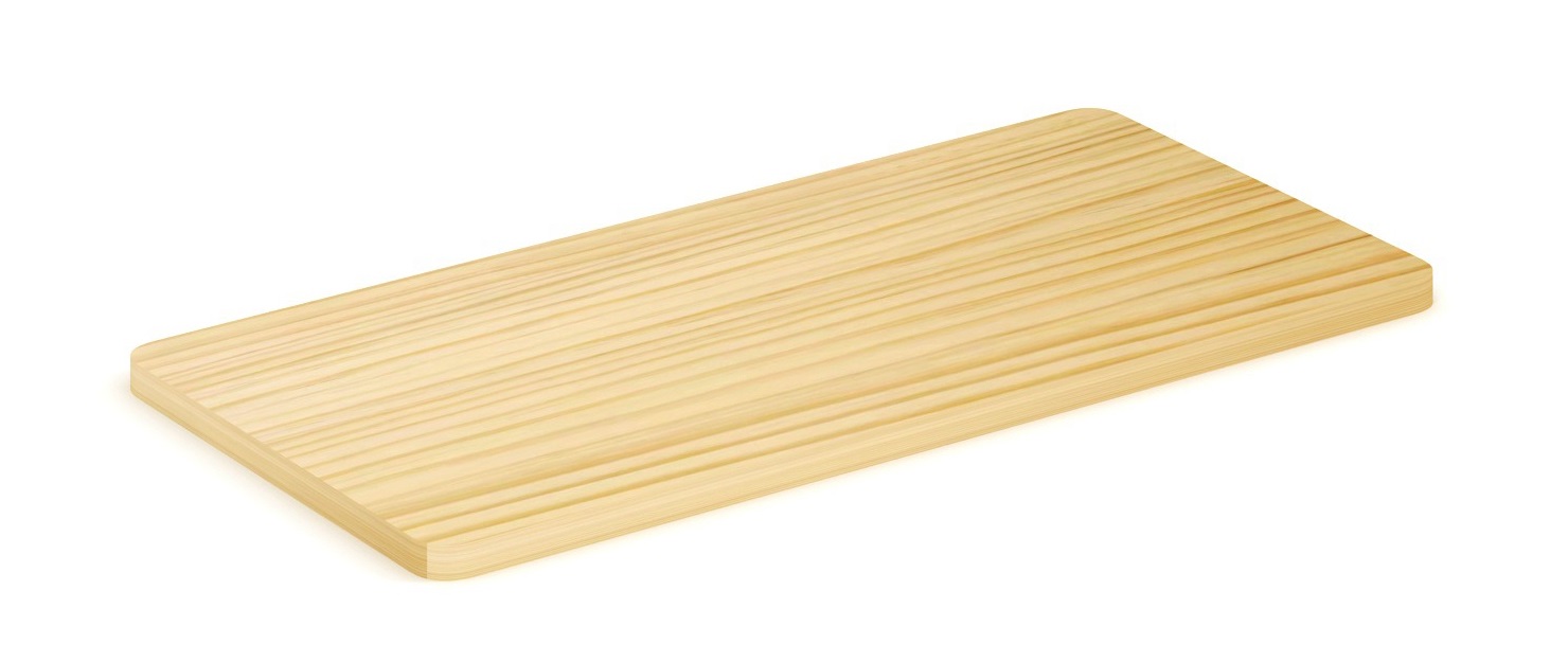 Schneidebrett aus Kiefer, 2er Set