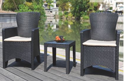 Garten Lounge Set aus Kunststoff