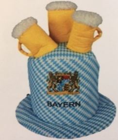 Oktoberfest Hut mit Verzierung