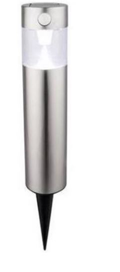 Edelstahl Solarlampe mit Sensor