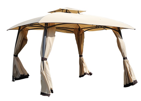 Pavillon mit Seitenwänden