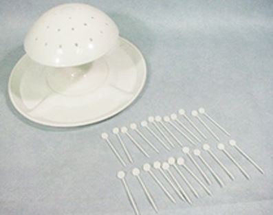 Snackhalter Pilz mit Teller