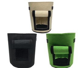 Pflanztaschen 3er Set, farbig sortiert