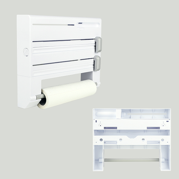 Küchenrollen- & Folienhalter,inkl. Müllsackspender