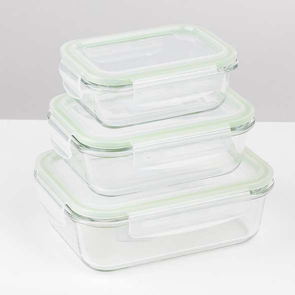 Vorratsdosen 3er Set, rechteckig