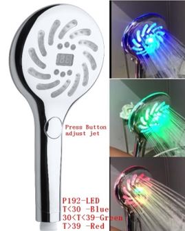 Duschkopf mit LED Beleuchtung