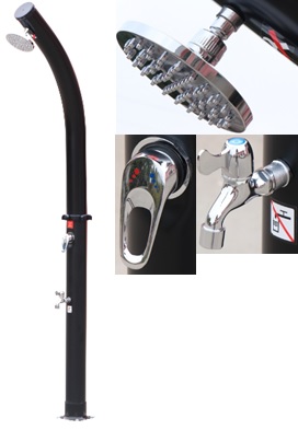 Solar Gartendusche mit Fußdusche