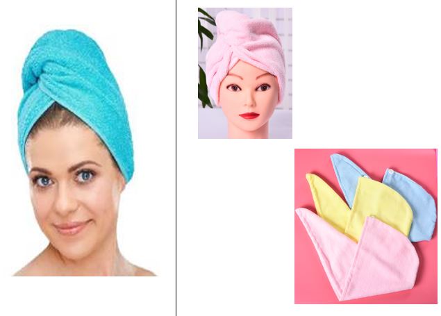 Turban-Handtuch 4er Set