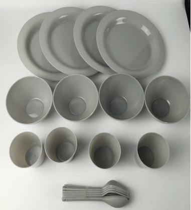 Picknick Set für 4 Personen, 24 teilig