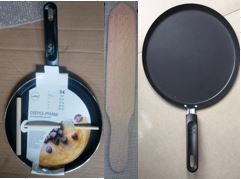 Crepe-Pfanne mit Teigverteiler