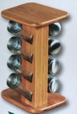 Gewürzdosenhalter aus Bambus