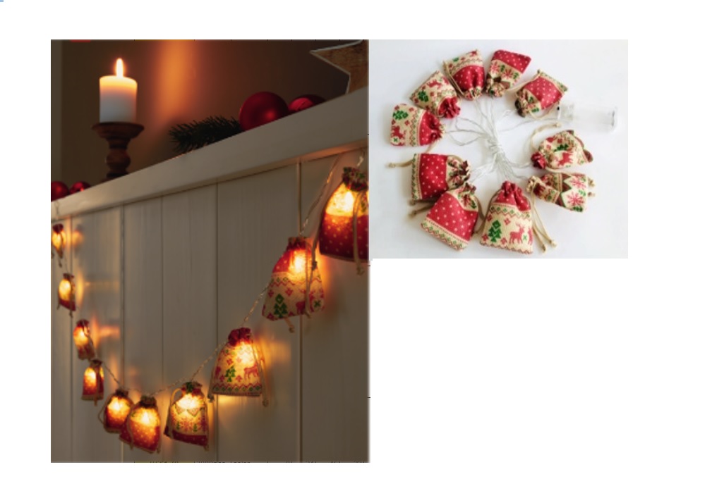 Lichterkette mit 10 warm weißen LED