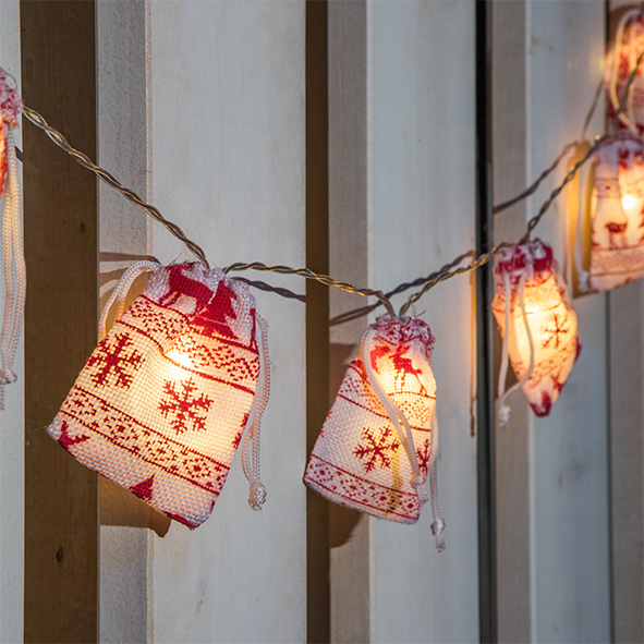 Lichterkette mit 10 warm weißen LED