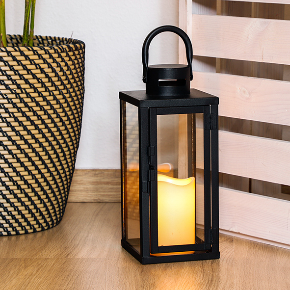 LED Laterne aus Metall