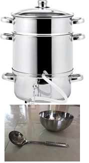 Entsafter aus Edelstahl ca. 8L