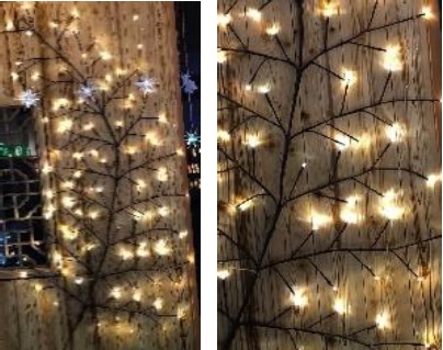 Lichterzweig mit 100 warm weißen LED