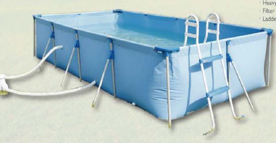 Stahlrahmen Pool, rechteckig