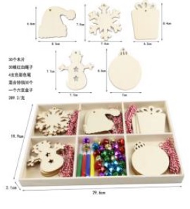 Holzbaumbehang Wintermotive  94er Set