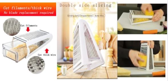 Küchenreibe mit Behälter