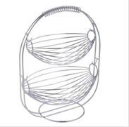 Fruchtkorb / Obstkorb verchromt